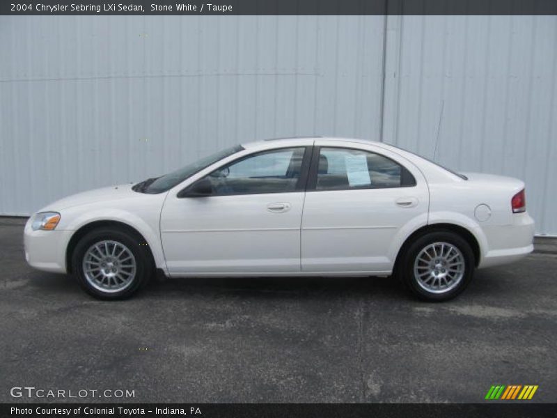 Stone White / Taupe 2004 Chrysler Sebring LXi Sedan