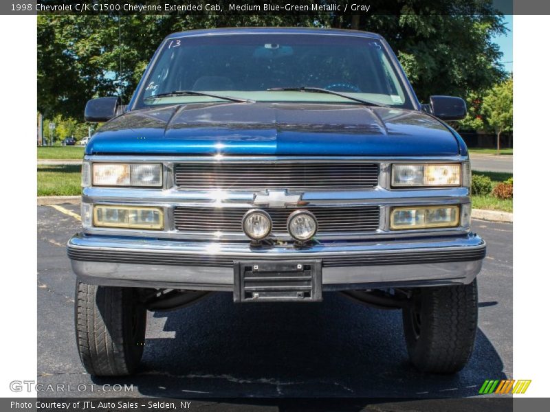 Medium Blue-Green Metallic / Gray 1998 Chevrolet C/K C1500 Cheyenne Extended Cab