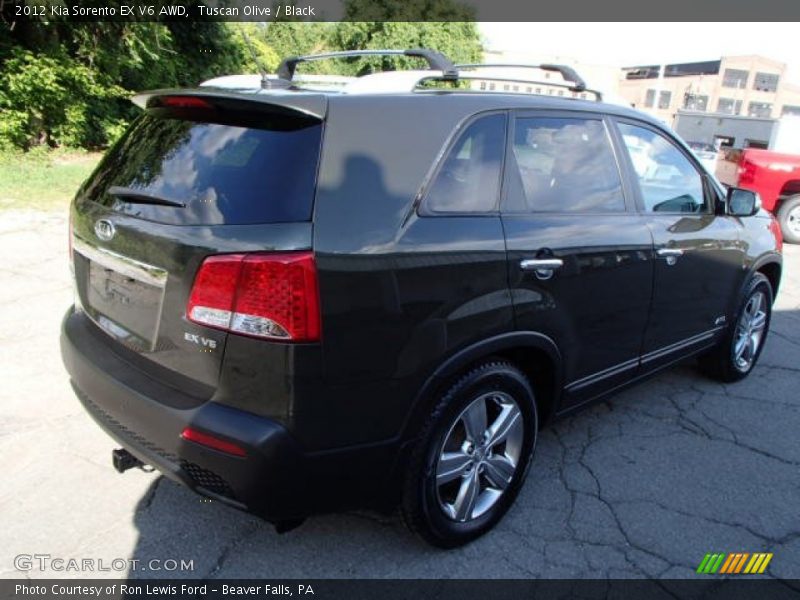 Tuscan Olive / Black 2012 Kia Sorento EX V6 AWD