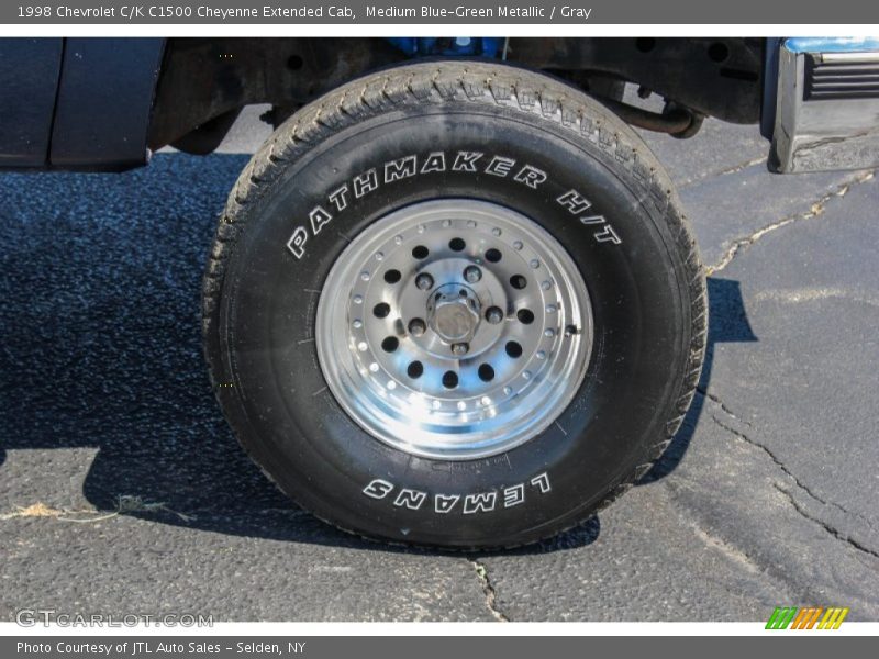 Medium Blue-Green Metallic / Gray 1998 Chevrolet C/K C1500 Cheyenne Extended Cab
