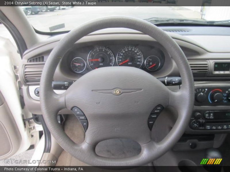 Stone White / Taupe 2004 Chrysler Sebring LXi Sedan