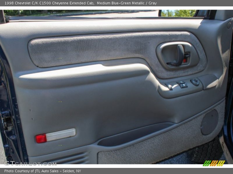 Medium Blue-Green Metallic / Gray 1998 Chevrolet C/K C1500 Cheyenne Extended Cab