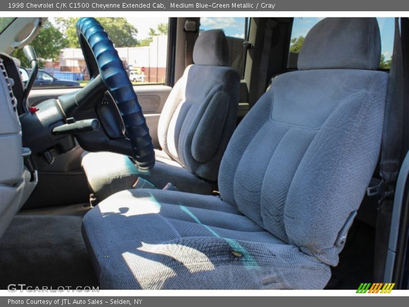 Medium Blue-Green Metallic / Gray 1998 Chevrolet C/K C1500 Cheyenne Extended Cab