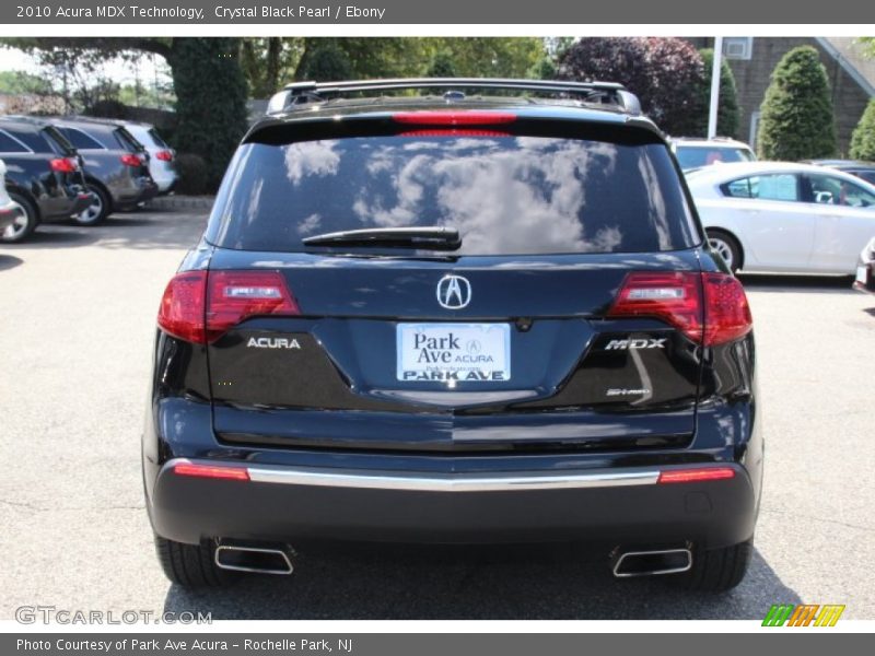 Crystal Black Pearl / Ebony 2010 Acura MDX Technology