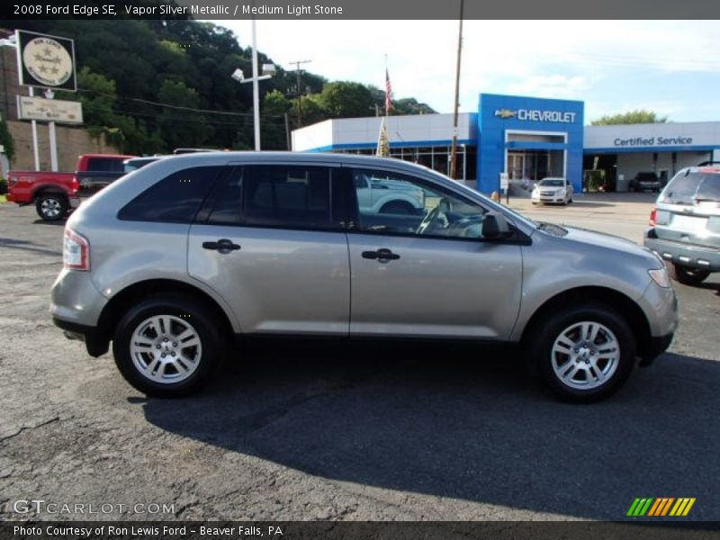 Vapor Silver Metallic / Medium Light Stone 2008 Ford Edge SE