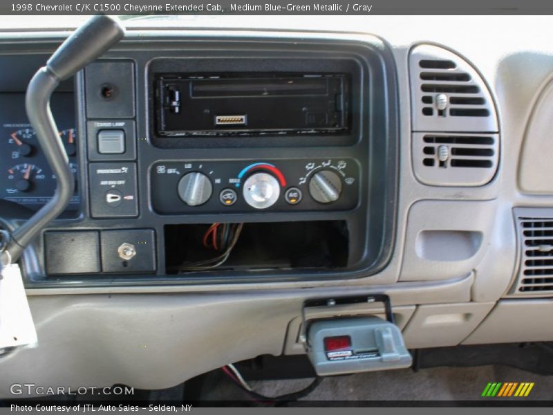 Medium Blue-Green Metallic / Gray 1998 Chevrolet C/K C1500 Cheyenne Extended Cab