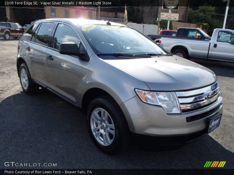 Vapor Silver Metallic / Medium Light Stone 2008 Ford Edge SE