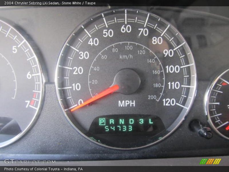 Stone White / Taupe 2004 Chrysler Sebring LXi Sedan