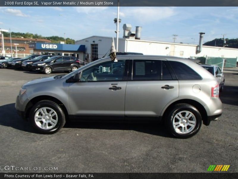 Vapor Silver Metallic / Medium Light Stone 2008 Ford Edge SE