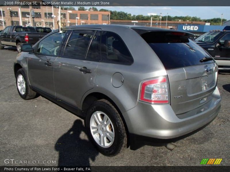 Vapor Silver Metallic / Medium Light Stone 2008 Ford Edge SE