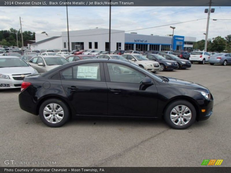Black Granite Metallic / Jet Black/Medium Titanium 2014 Chevrolet Cruze LS