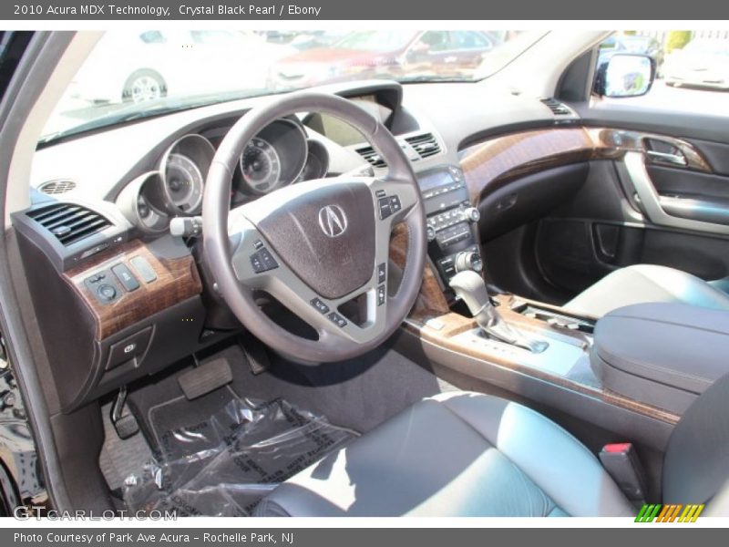 Crystal Black Pearl / Ebony 2010 Acura MDX Technology