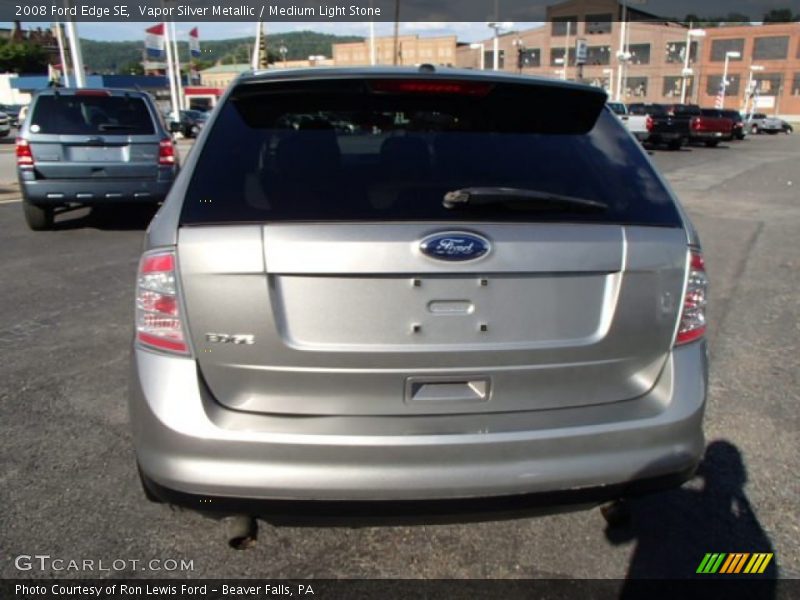 Vapor Silver Metallic / Medium Light Stone 2008 Ford Edge SE