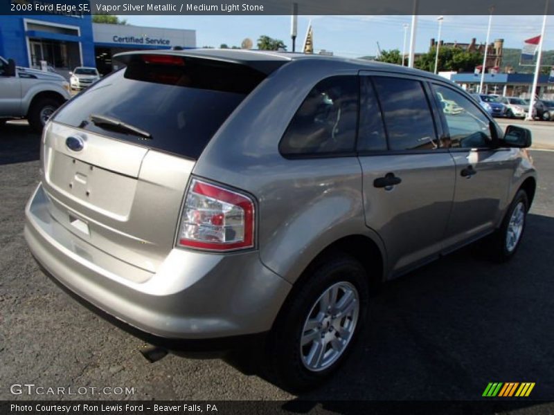 Vapor Silver Metallic / Medium Light Stone 2008 Ford Edge SE