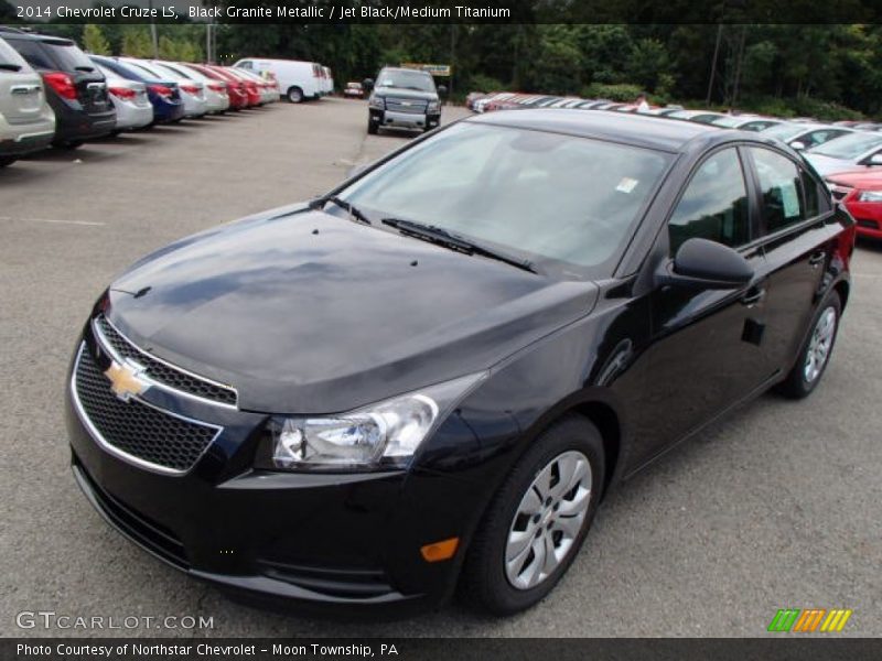 Black Granite Metallic / Jet Black/Medium Titanium 2014 Chevrolet Cruze LS