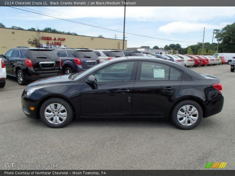 Black Granite Metallic / Jet Black/Medium Titanium 2014 Chevrolet Cruze LS