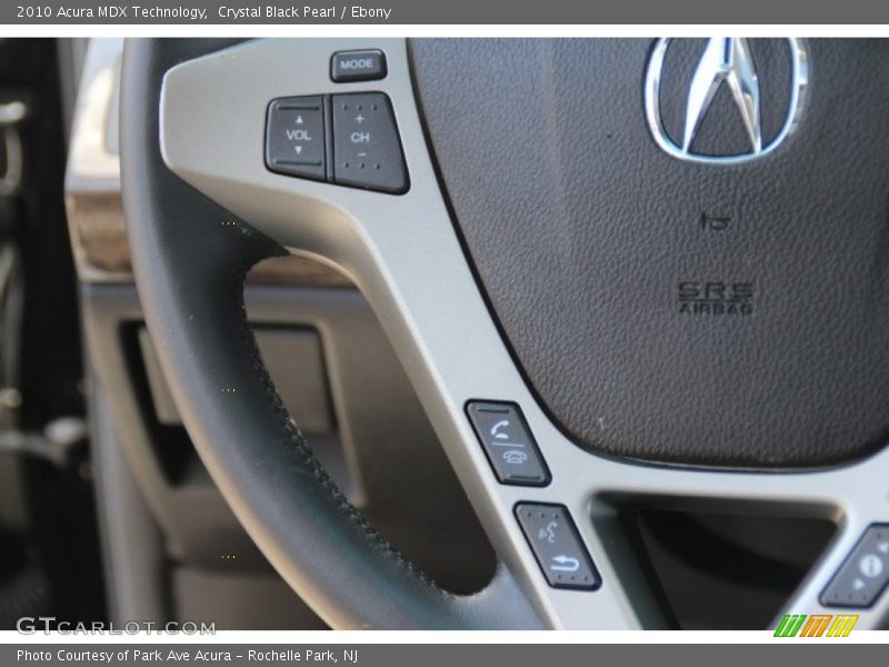Crystal Black Pearl / Ebony 2010 Acura MDX Technology