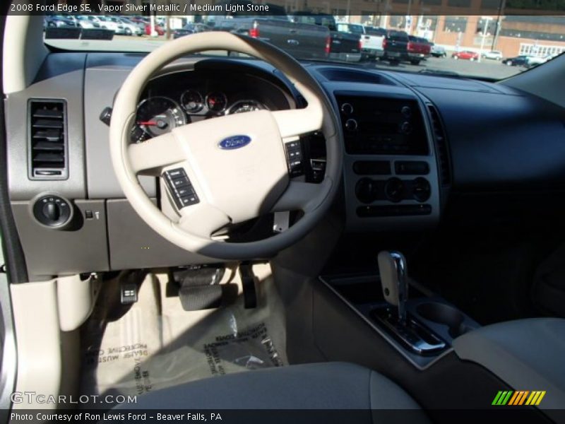 Vapor Silver Metallic / Medium Light Stone 2008 Ford Edge SE