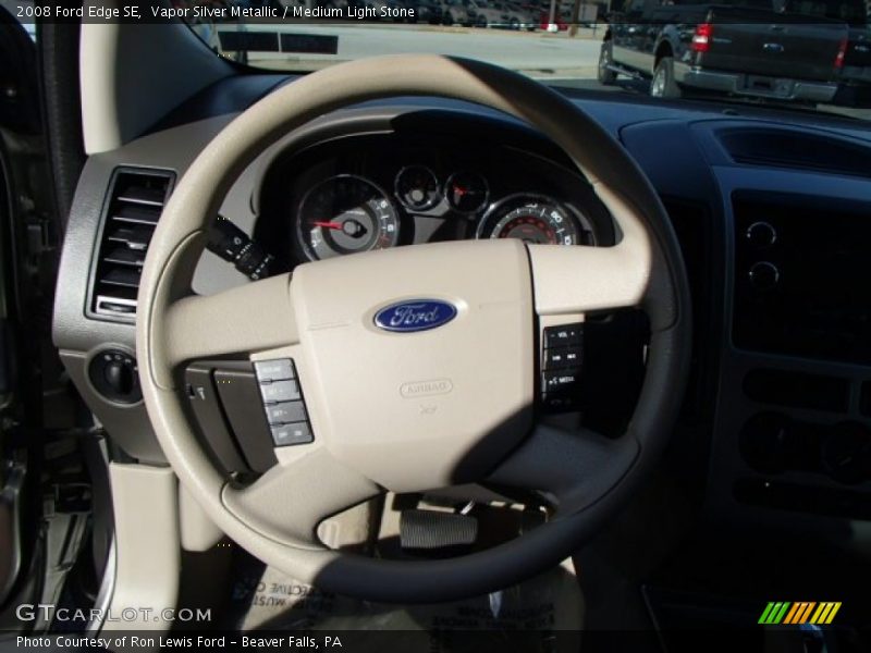 Vapor Silver Metallic / Medium Light Stone 2008 Ford Edge SE