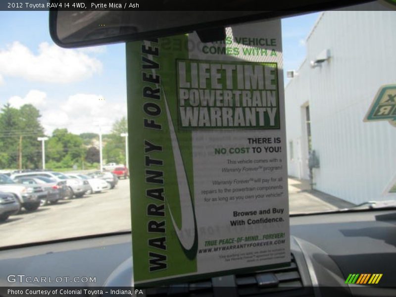 Pyrite Mica / Ash 2012 Toyota RAV4 I4 4WD