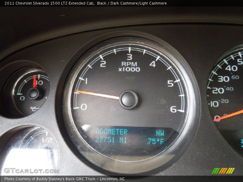 Black / Dark Cashmere/Light Cashmere 2011 Chevrolet Silverado 1500 LTZ Extended Cab