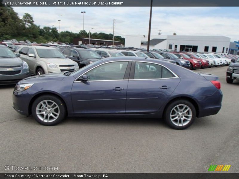 Atlantis Blue Metallic / Jet Black/Titanium 2013 Chevrolet Malibu LT