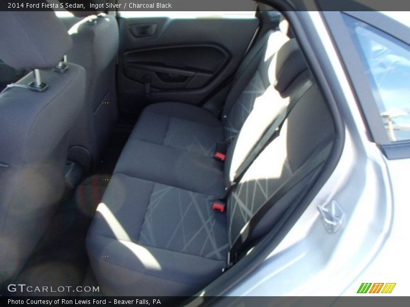 Ingot Silver / Charcoal Black 2014 Ford Fiesta S Sedan