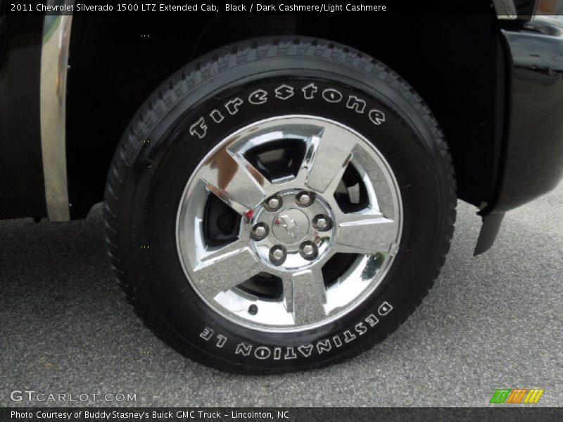 Black / Dark Cashmere/Light Cashmere 2011 Chevrolet Silverado 1500 LTZ Extended Cab