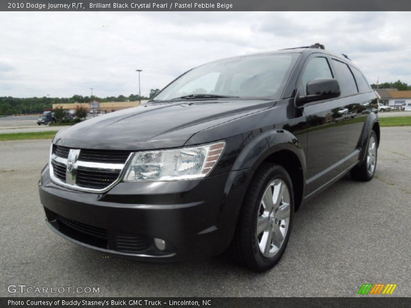 Brilliant Black Crystal Pearl / Pastel Pebble Beige 2010 Dodge Journey R/T