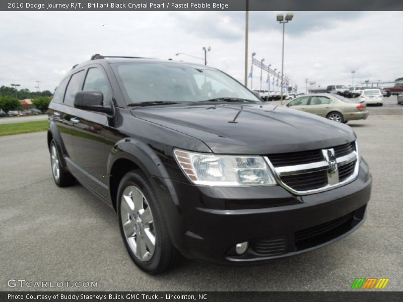 Brilliant Black Crystal Pearl / Pastel Pebble Beige 2010 Dodge Journey R/T