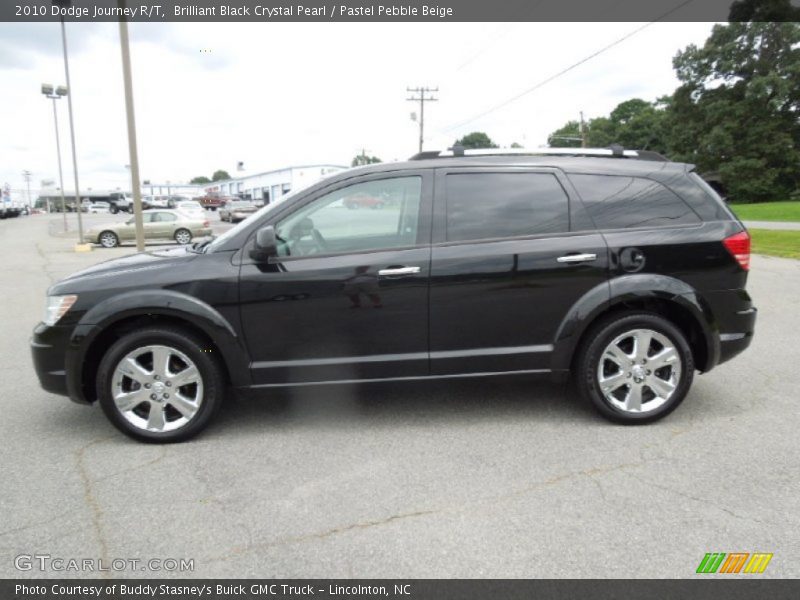 Brilliant Black Crystal Pearl / Pastel Pebble Beige 2010 Dodge Journey R/T