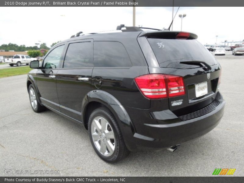 Brilliant Black Crystal Pearl / Pastel Pebble Beige 2010 Dodge Journey R/T