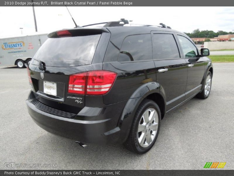 Brilliant Black Crystal Pearl / Pastel Pebble Beige 2010 Dodge Journey R/T