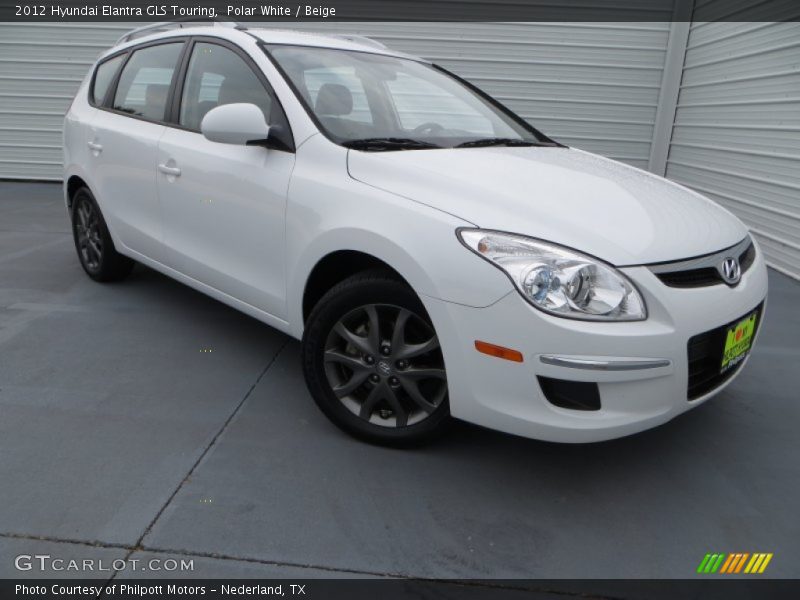 Polar White / Beige 2012 Hyundai Elantra GLS Touring