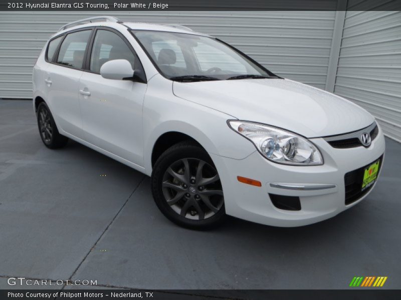 Polar White / Beige 2012 Hyundai Elantra GLS Touring