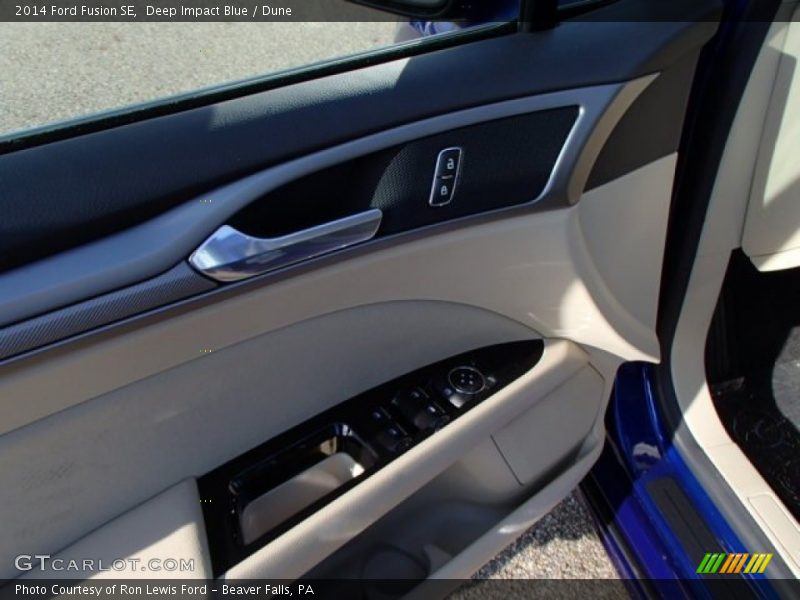Deep Impact Blue / Dune 2014 Ford Fusion SE