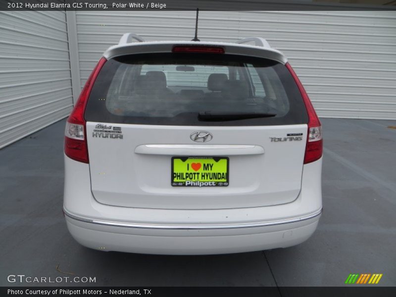 Polar White / Beige 2012 Hyundai Elantra GLS Touring