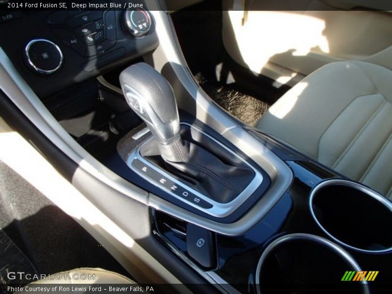 Deep Impact Blue / Dune 2014 Ford Fusion SE