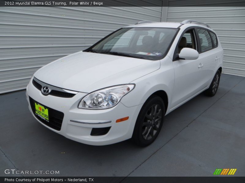 Polar White / Beige 2012 Hyundai Elantra GLS Touring