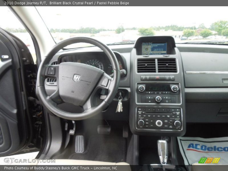 Brilliant Black Crystal Pearl / Pastel Pebble Beige 2010 Dodge Journey R/T