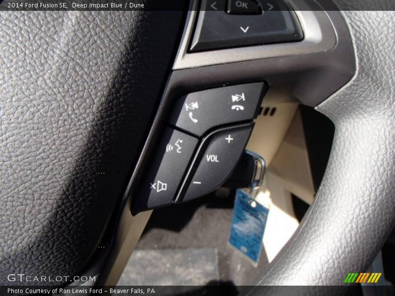 Deep Impact Blue / Dune 2014 Ford Fusion SE