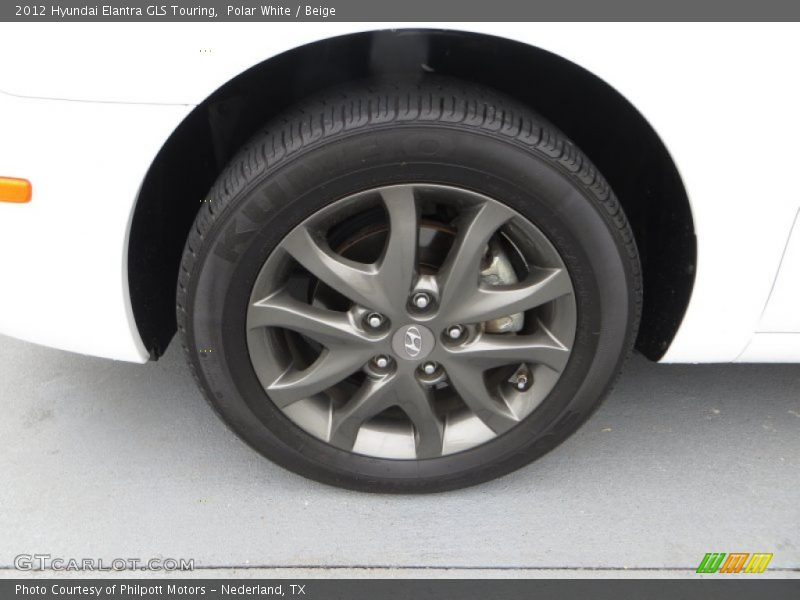 Polar White / Beige 2012 Hyundai Elantra GLS Touring