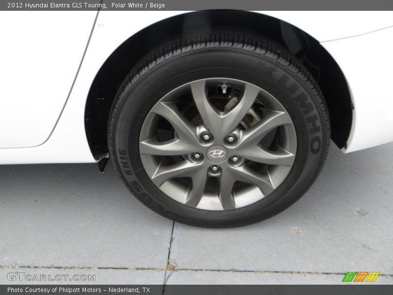 Polar White / Beige 2012 Hyundai Elantra GLS Touring
