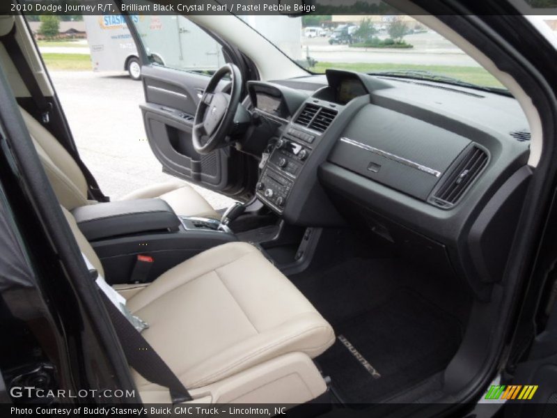 Brilliant Black Crystal Pearl / Pastel Pebble Beige 2010 Dodge Journey R/T