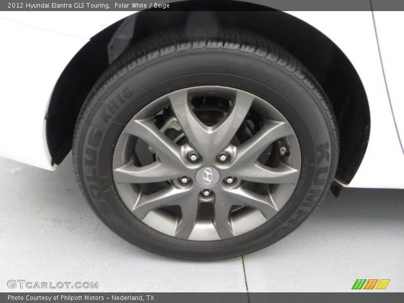 Polar White / Beige 2012 Hyundai Elantra GLS Touring
