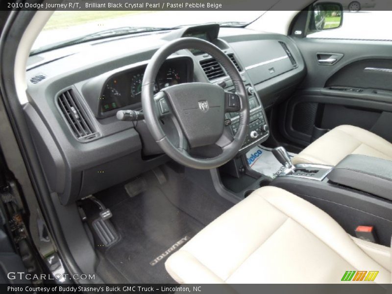 Brilliant Black Crystal Pearl / Pastel Pebble Beige 2010 Dodge Journey R/T