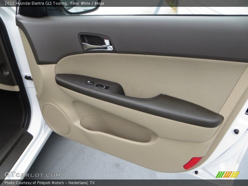Polar White / Beige 2012 Hyundai Elantra GLS Touring