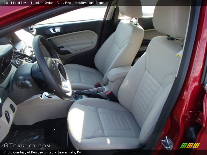 Front Seat of 2014 Fiesta Titanium Sedan