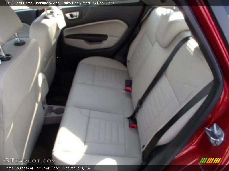 Rear Seat of 2014 Fiesta Titanium Sedan