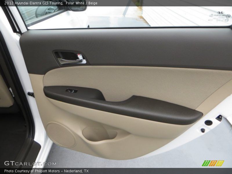 Polar White / Beige 2012 Hyundai Elantra GLS Touring